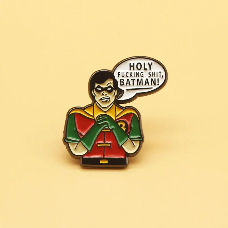 

Dear-you Robin cartoon brooch alloy enamel metal badge decoration pin collar pin anime accessories