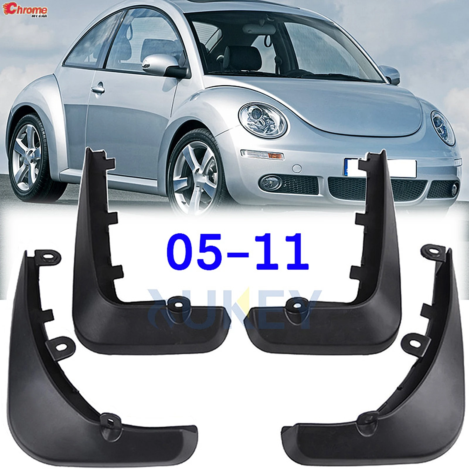 

Для VW Beetle 2005 - 2009 2010 2011 Автомобильные Брызговики, брызговики, брызговики, бриллиантовые грязные ловушки