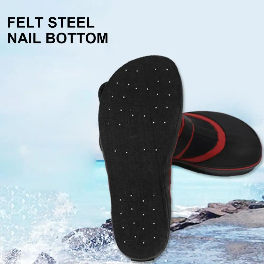 

1 Pair Universal Rain Boots Warm Stable Fishing Shoes Fishing Spikes Felt Rain Shoes for Camping Fishing Boots