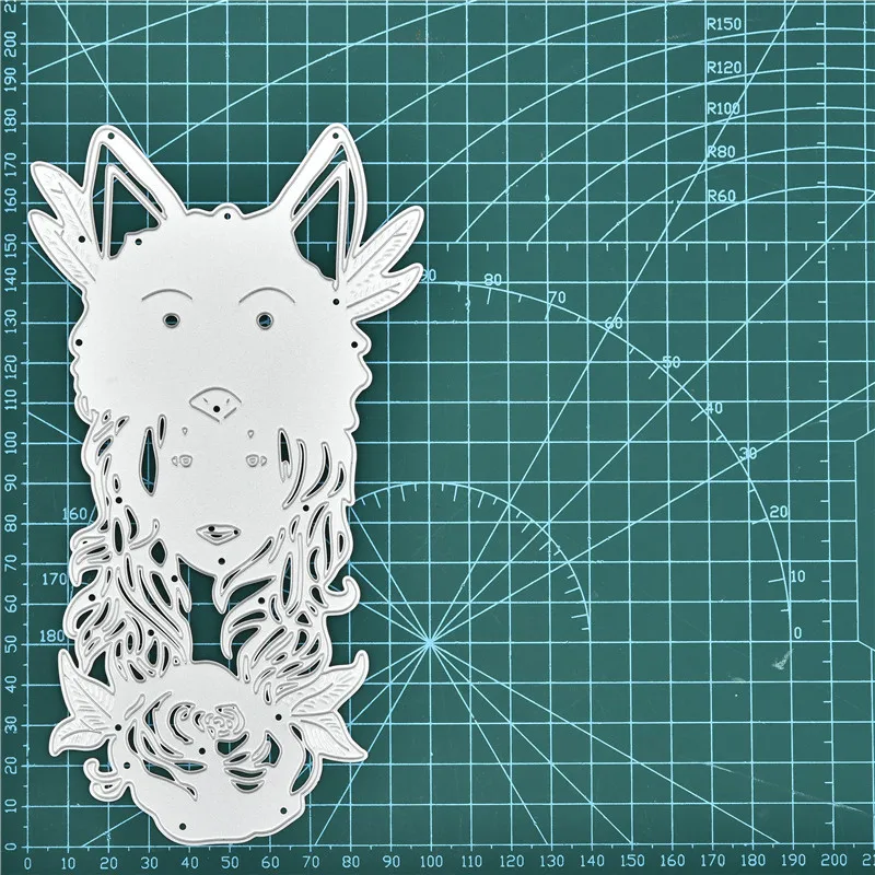 DiyArts шляпа животного и девочка металлические Вырубные штампы трафарет для