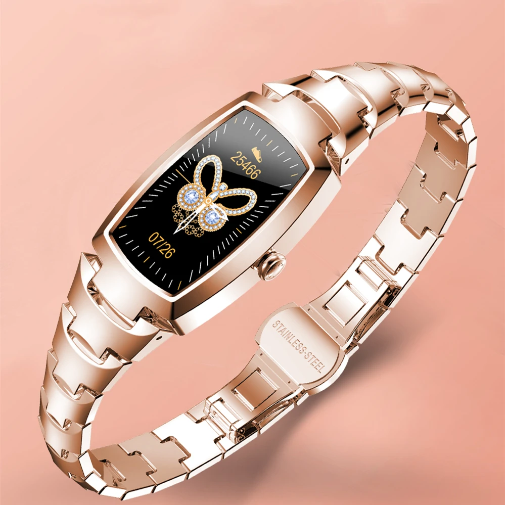 

2021 Women Smartwatch H8 pro ECG Heart Rate Monitor Blood Pressure Bluetooth Smart watch Sport Fitness Tracker lady bracelet