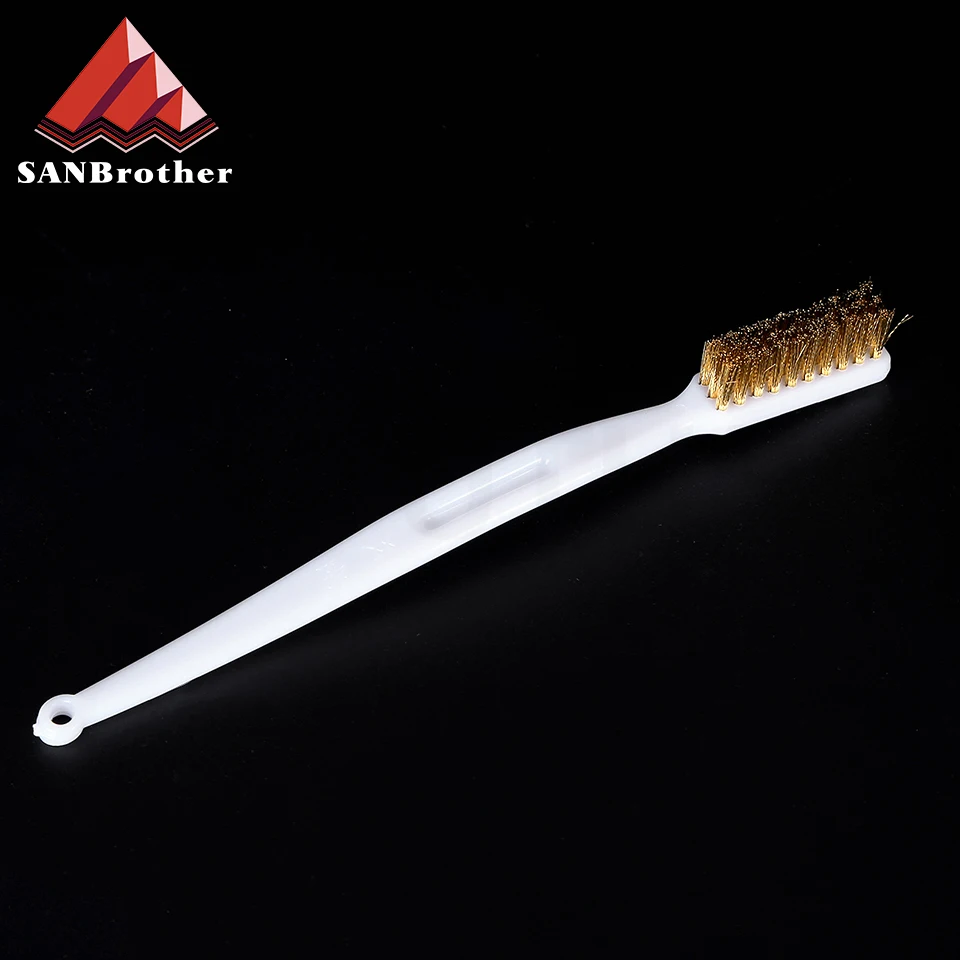 3D Printer Cleaner Tool Copper Wire Toothbrush Nozzle Brush For Cleaning Nozzle /Heating Block /Hotend Hot Bed 3D Printer Parts