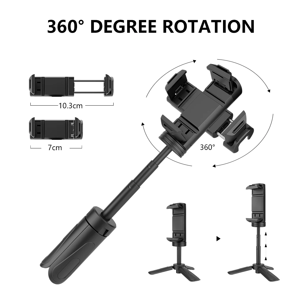 Go Pro Аксессуары Выдвижная мини селфи палка монопод Штатив с зажимом для телефона