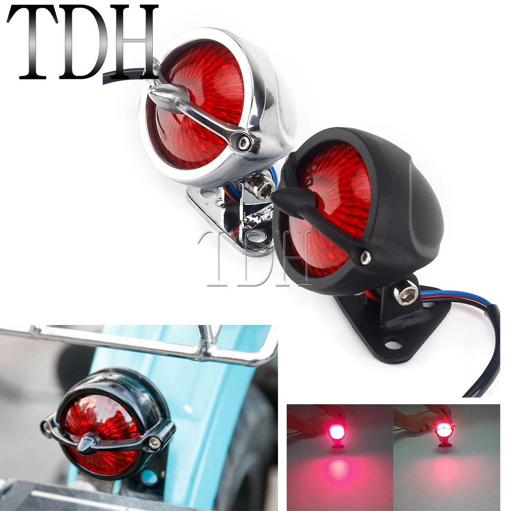 

Motorbike LED TailLight Cafe Racer Style Stop Tail Light for Harley Honda Yamaha Suzuki Kawasaki Chopper Bobber Touring Hot Rods