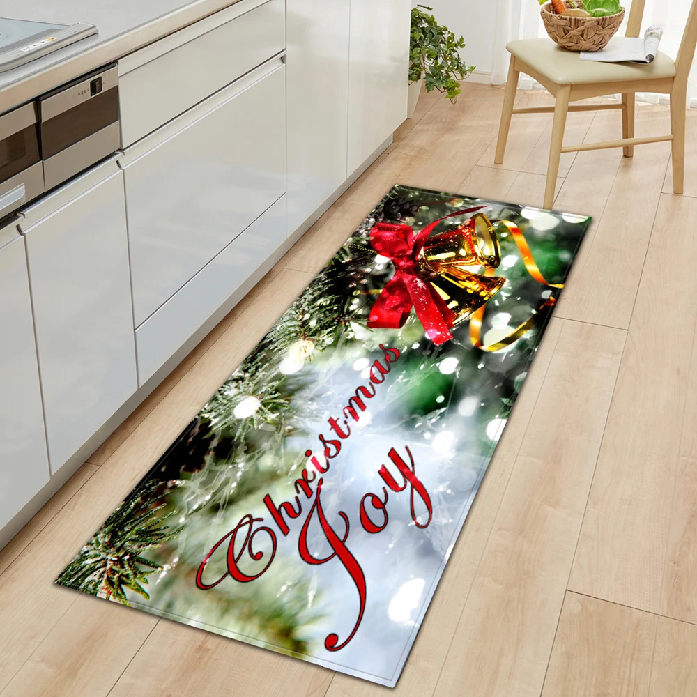 Рождественский кухонный коврик для входной двери спальни балкона прихожей