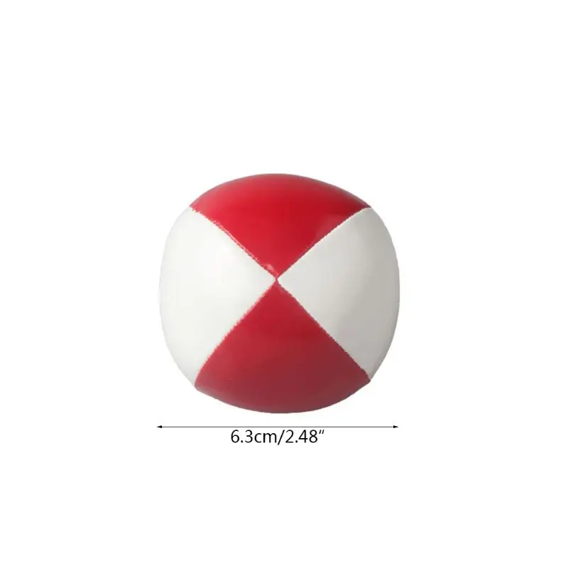 

Juggling Balls for Beginners Kids & Professional (Red Green Blue)- Durable PU Leather & No Bounce Design Juggling Sets