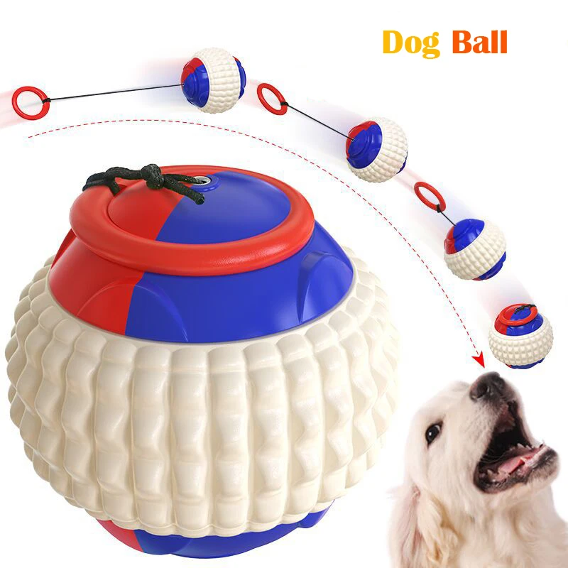

Large Dog Interactive Toys With Elastic Rope Outdoor Throw Ball Chew Bite Tooth Cleaning Toothbrush Intimate Toy for Dog Product