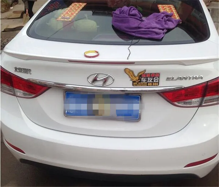 Спойлер для Hyundai Elantra заднее крыло из АБС-пластика грунтовой цвет задний спойлер A