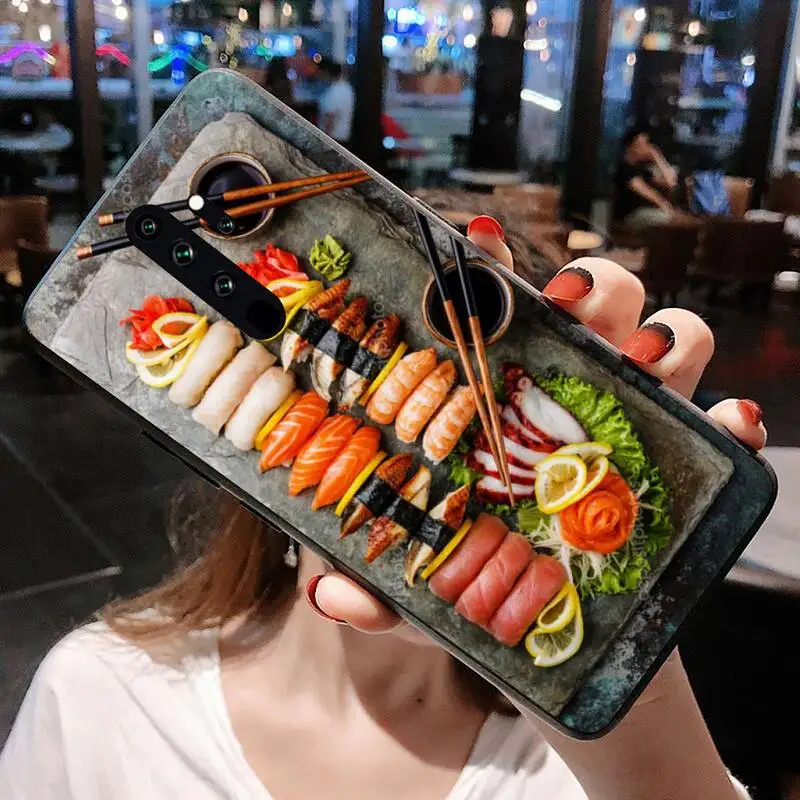 Чехол для японской кухни суши оболочка Redmi Note 9 8 8T 8A 7 6 6A Go Pro Max K20 K30|Бамперы| |