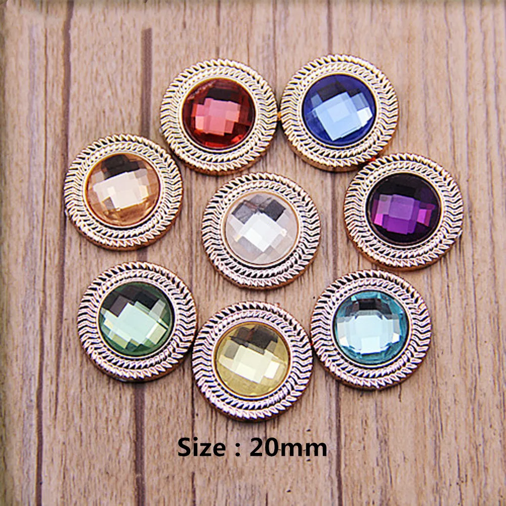 Набор из 10 шт./лот с имитацией металлической нижней части инкрустированные