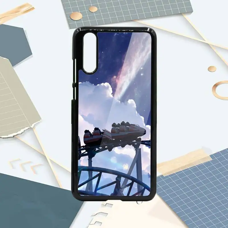 

Moon starry sky sun creative illustration Phone Case PC For Samsung galaxy S note 8 9 20 10 e lite2019 plus pro ultra