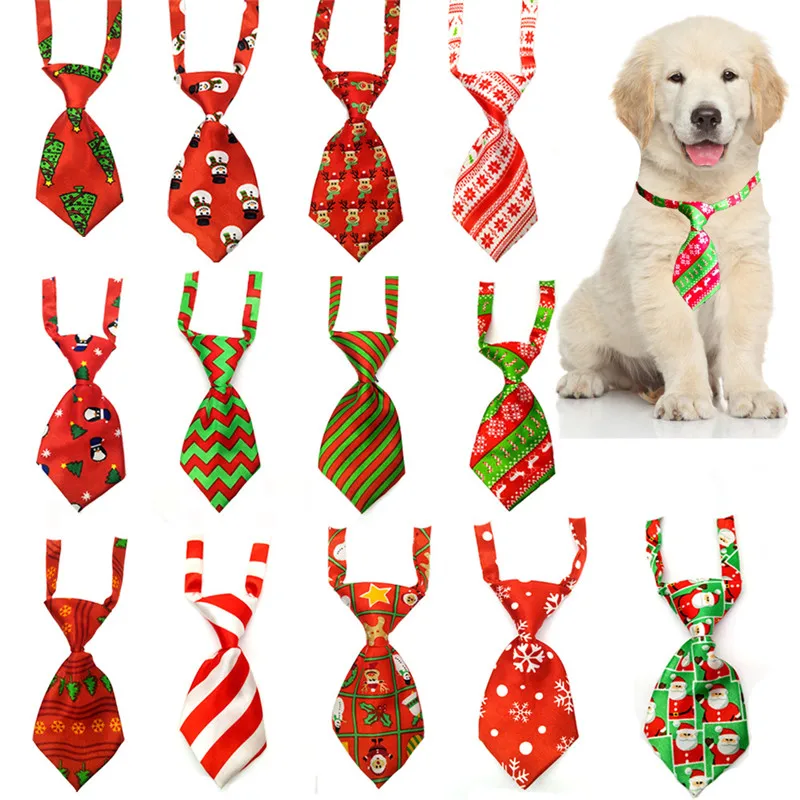 

30/50pcs Christmas Pet Dog Tie Puppy NecktieTies Collar Grooming Dog Adjustable Bow Tie Christmas Pet Puppy Bowtie Accessories