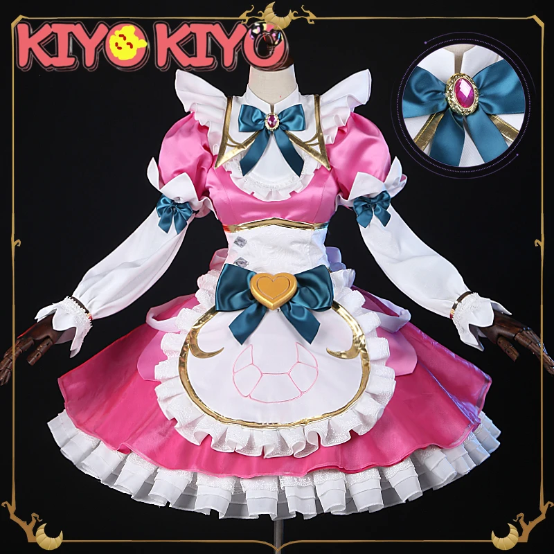 {Stock} KIYO-KIYO Game LOL Cafe Cutie Soraka новый костюм для косплея из кожи сорака милое женское