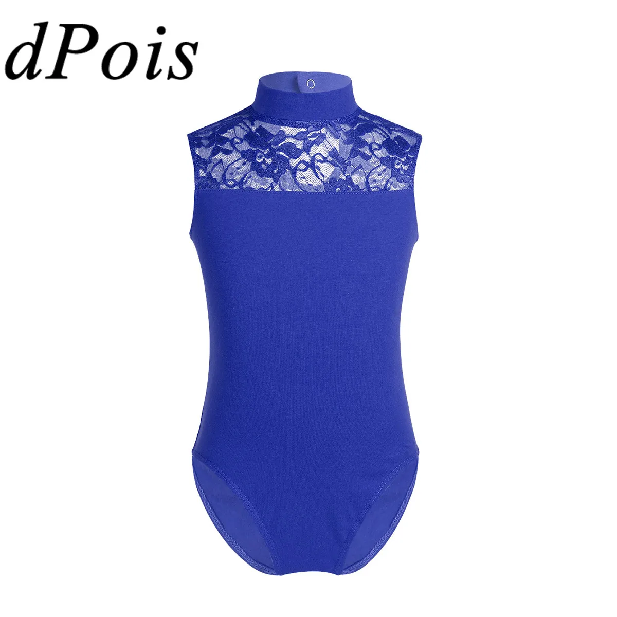 Детский балетный купальник DPOIS гимнастическое трико для девочек с высоким