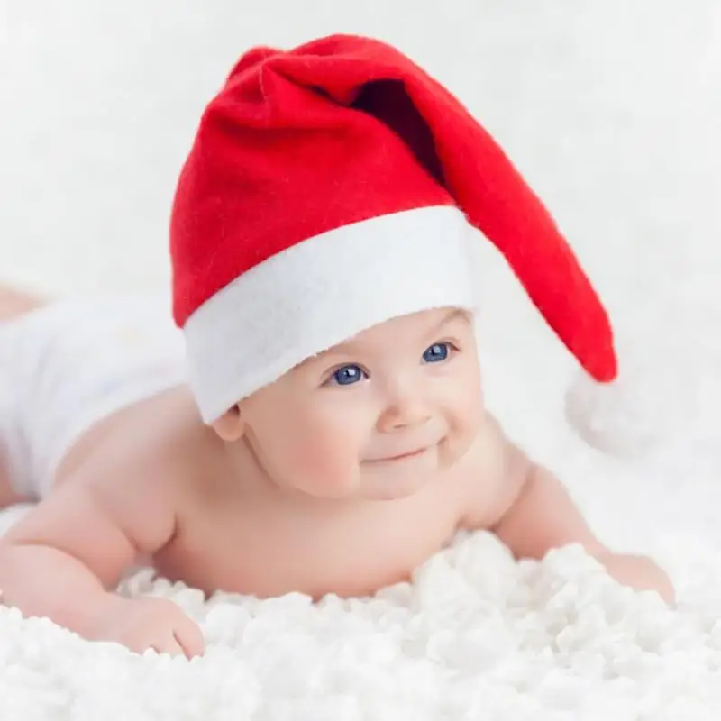 Классическая Рождественская шляпа из мягкого нетканого материала