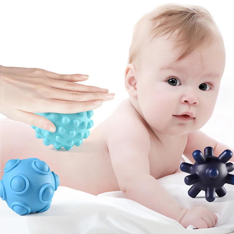 6 In 1 Sensory Balls For Baby Multi Textured Soft Massage Ball Set Toys 0 12 Months Tactile Babies | Игрушки и хобби