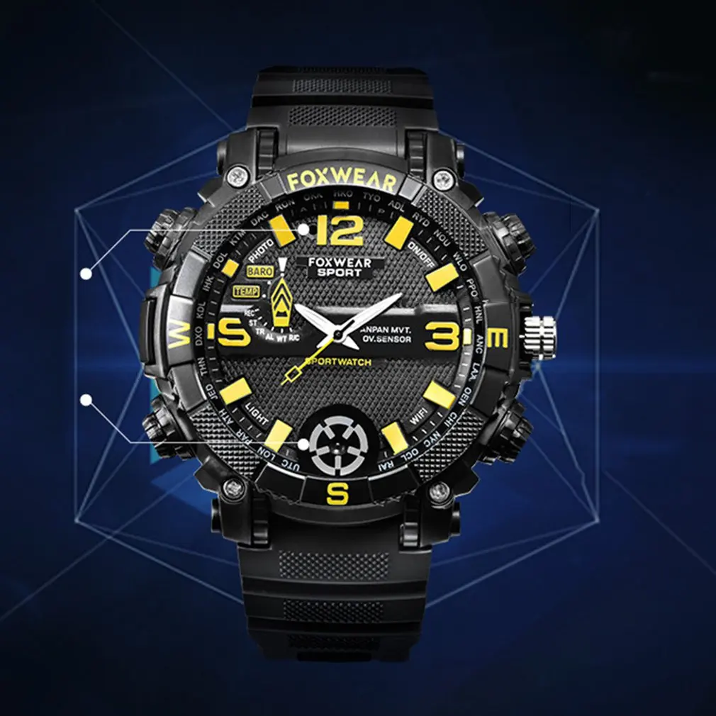 Камера Watch HD 720P Запись видео P2P дистанционное управление Wi-Fi спортивное приложение обнаружения движения управление IPX7 светодиодное освещение