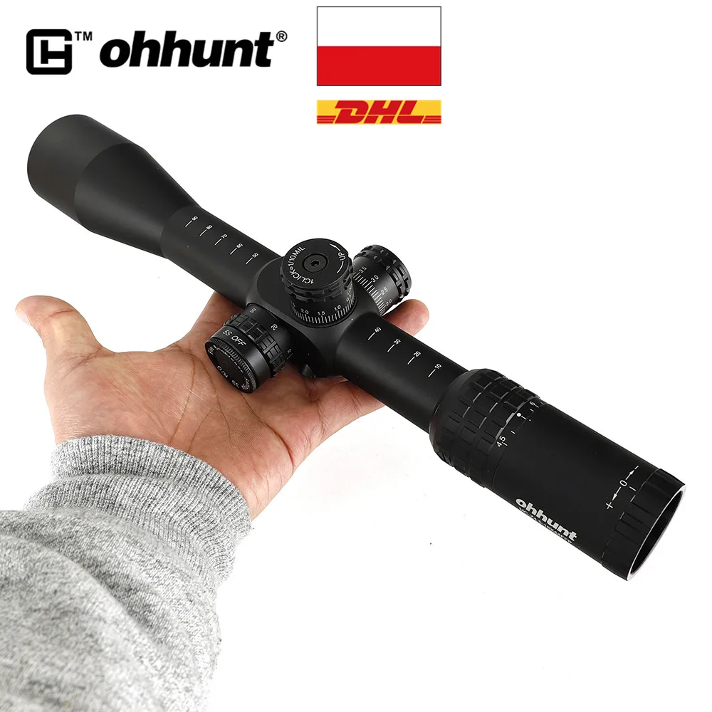Корабль из Польши ohhunt MC Z 4 5 18X44 FFP первый фокусный самолет винтовка прицел Сторона