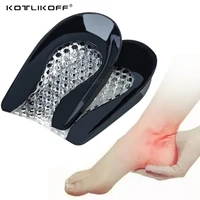 silicone gel heel pad for shock absorption plantar fasciitis pain relief foot care insert insole height increase cup cushion pad