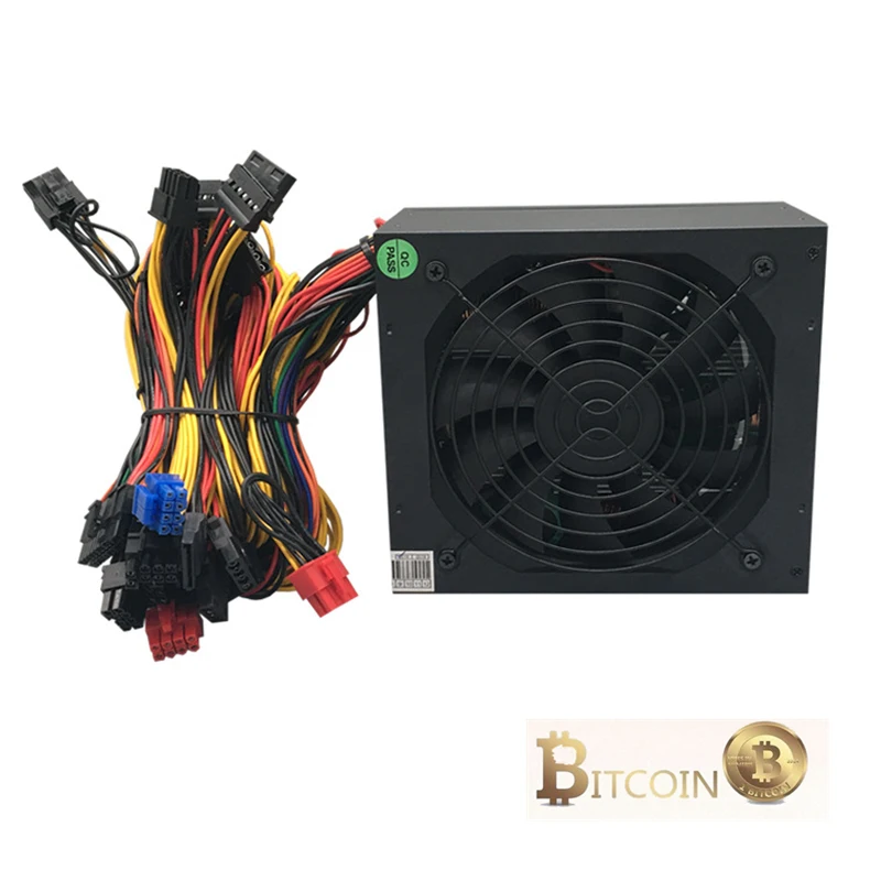 PC Server Case PSU 1800W ETH Aasic Bitcoin Mining Rig Power Supply ATX Source For RX 470 480 570 1060 6 GPU Miner 1600W | Компьютеры и