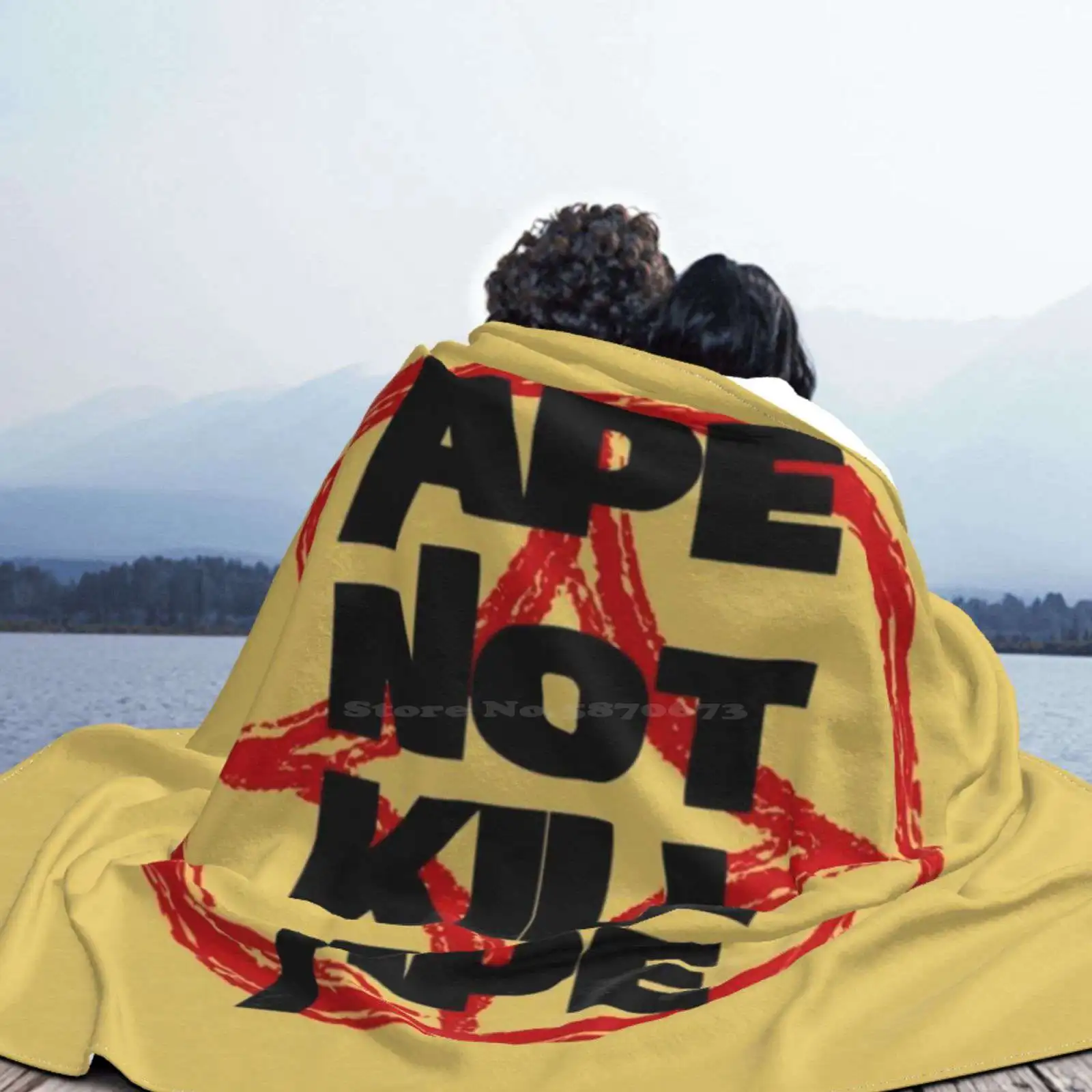 Тёплый фланелевый плед Ape Not Kill горячая Распродажа Printing High Qiality планета обезьяны