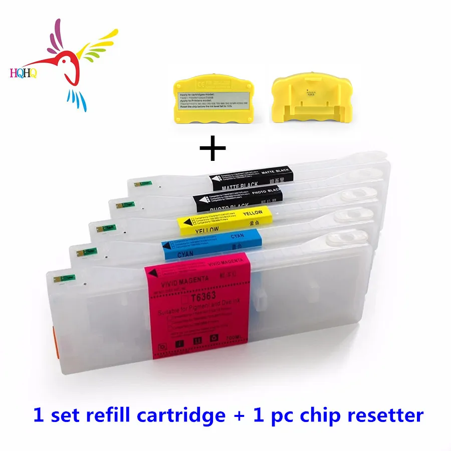 5 шт. 700 мл T5961-T5964 T5968 пустой картридж с сброса чипа и 1 Resetter для EPSON 7710/9710/ 7700/9700 |