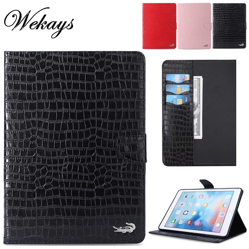 Wekays Coque для Apple IPad Mini 1 2 3 4 5 7 9 дюймов бизнес из крокодиловой кожи чехол крышка
