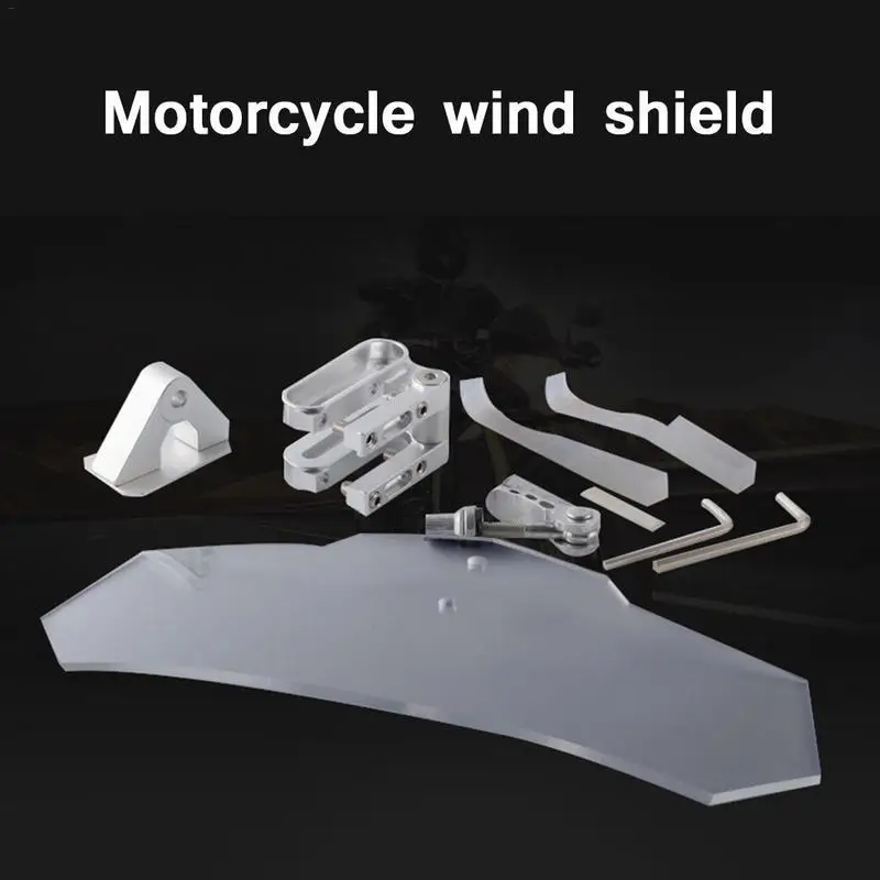 

Airflow Adjustable Windscreen Wind Deflector Universal Motorcycle Windshield For Kawasaki BMW Ducati Honda KTM