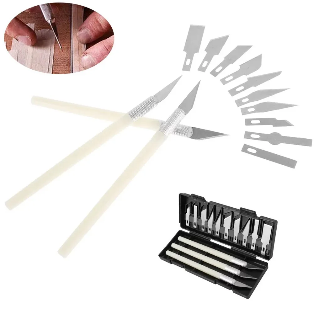 

/// 13pcs Precision Cutter Set Hand Engrave Carving Tool Arts & Craft Hobby Kit High Carbon Steel