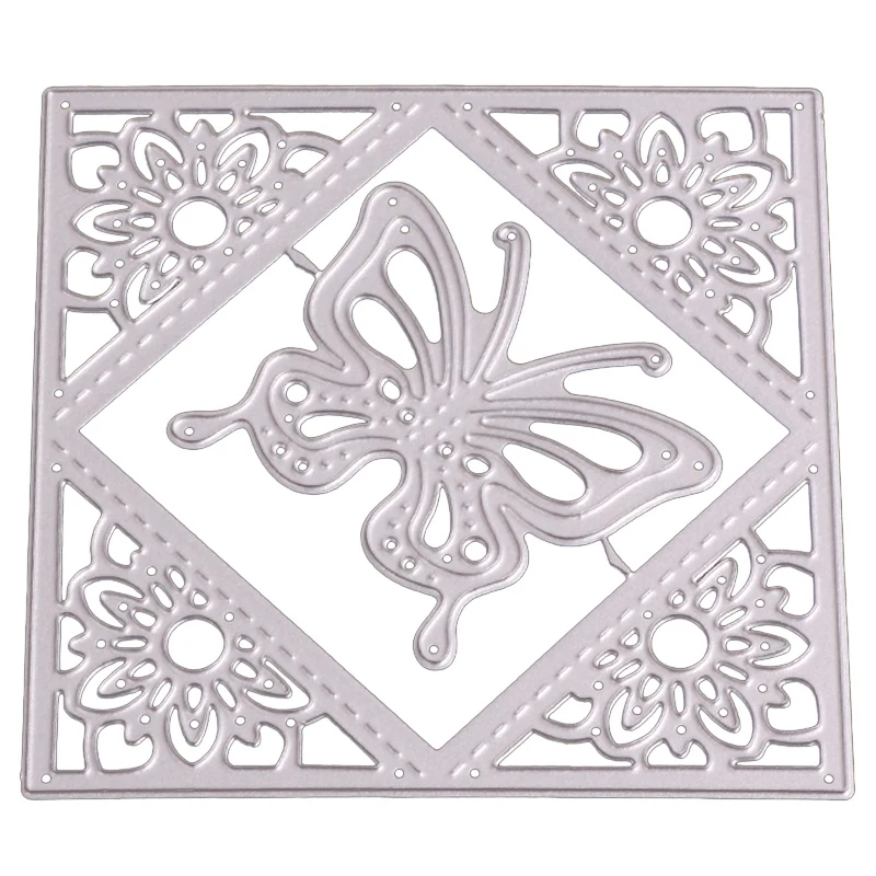 Новый Diy углеродистая сталь бабочка подарочная коробка резак штампы ручной