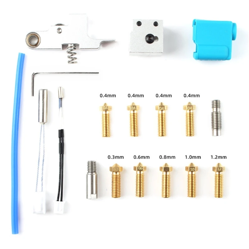Для 3D принтера Artillery Sidewinder X1 Genius Nozzle Hotend Silicone Sleeve Kit Y3ND|Детали и аксессуары для