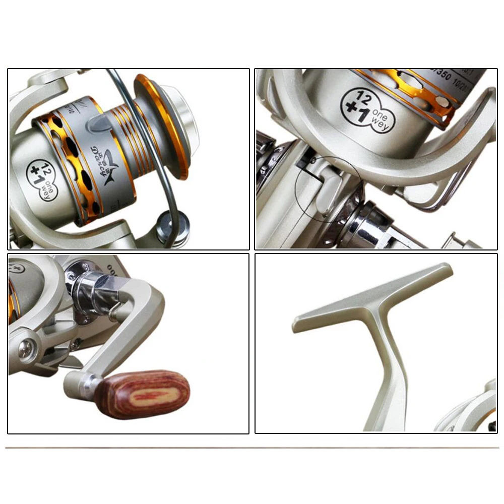 Yumoshi DX 1000- 7000 13BB 5 5: 1 Рыболовная катушка металлическая спиннинговые Рыболовные