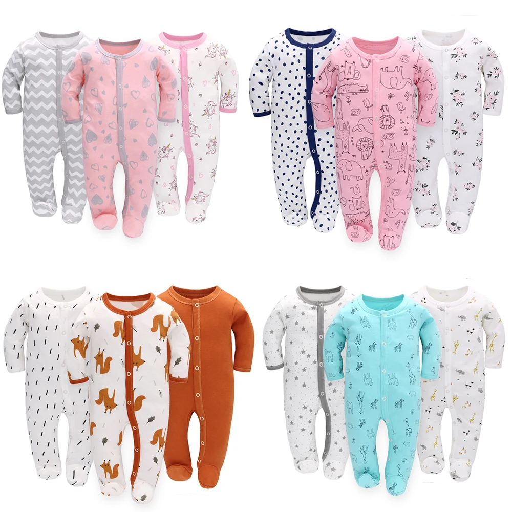 Baby Rompers Newborn Baby Girl Clothes Full Sleeve Baby Boy Clothes Roupas de bebe Cotton Outwear Spring Fall Pajamas