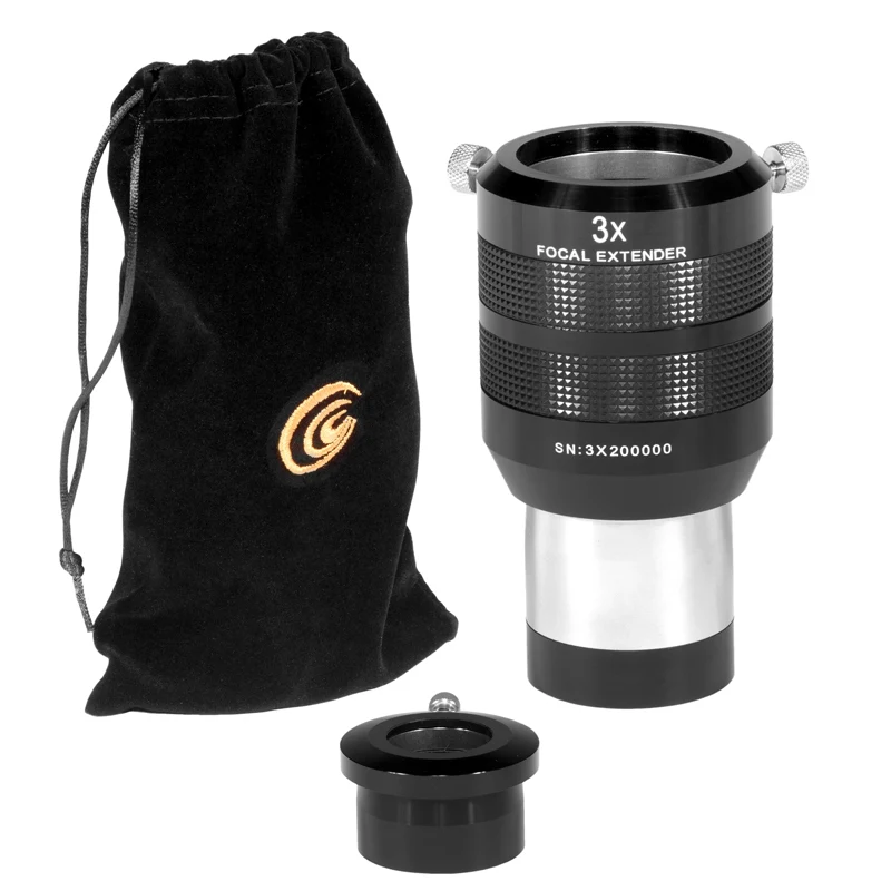 

Explore Scientific Telescope 3X Focal Extender 2inch Barrel Achromatic Barlow Lens Multi-Coated Deep Space Photography