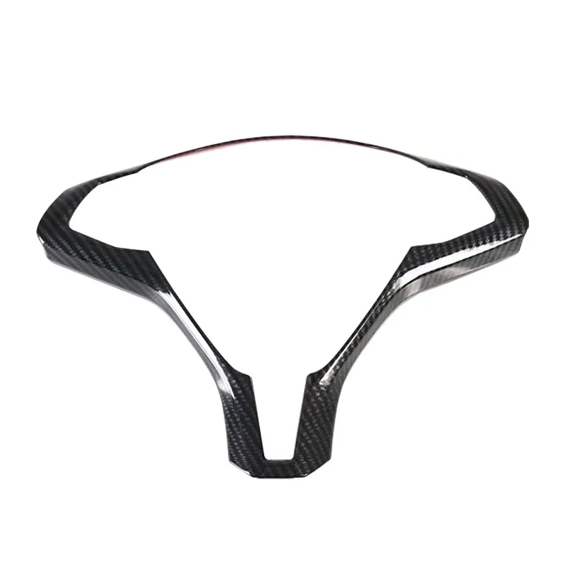 Глянцевый чехол на руль Tesla Model X S отделка по центру из углеродного