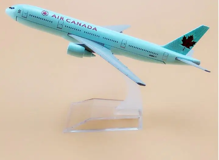 Горячая продажа 16 см модель самолета Boeing 777Air Канада самолет B777 металлическая для