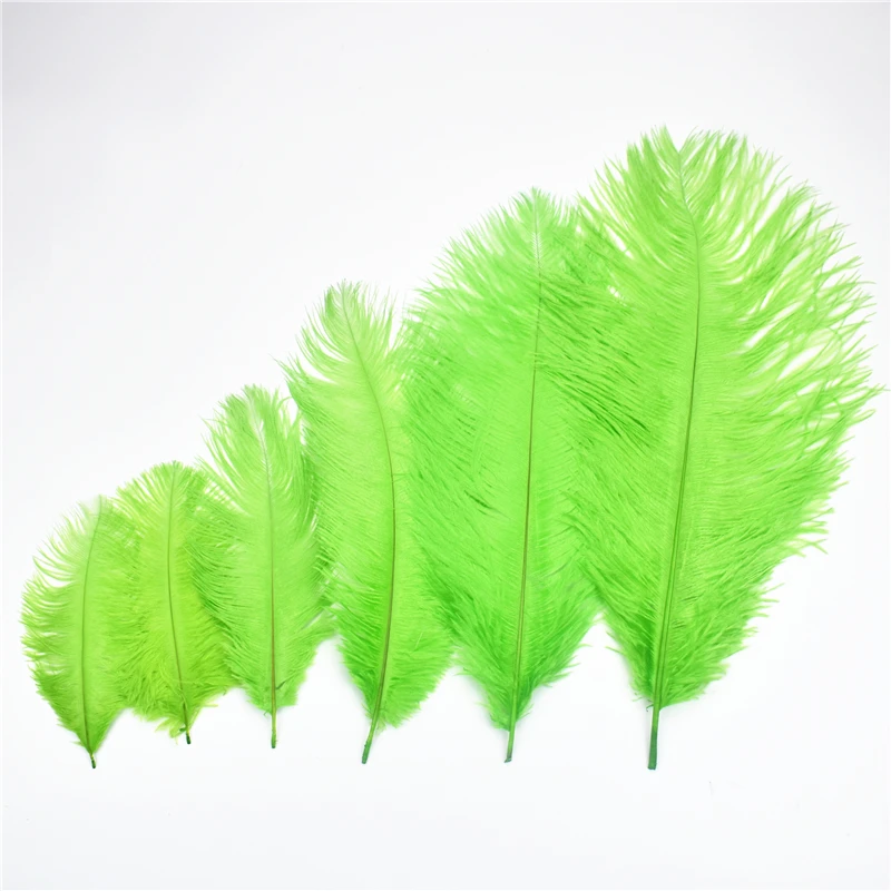

Apple Green Ostrich Feather 15-70cm/6-28" Ostrich Feathers for Crafts Decor Plumas Carnaval Plume Decoration Wedding Clothes DIY