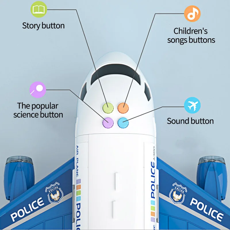 Детская игрушка самолета для маленьких мальчиков большое металлическое трек