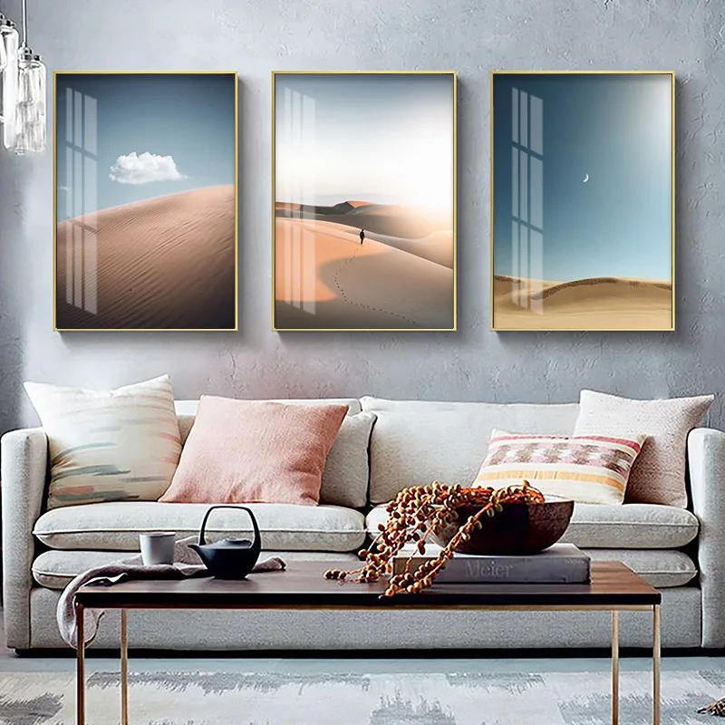 

Beautiful Desert Cloud Landscape Poster Nordic Nature Canvas Wall Art Print Painting Modern Decorative Picture Home Decoration