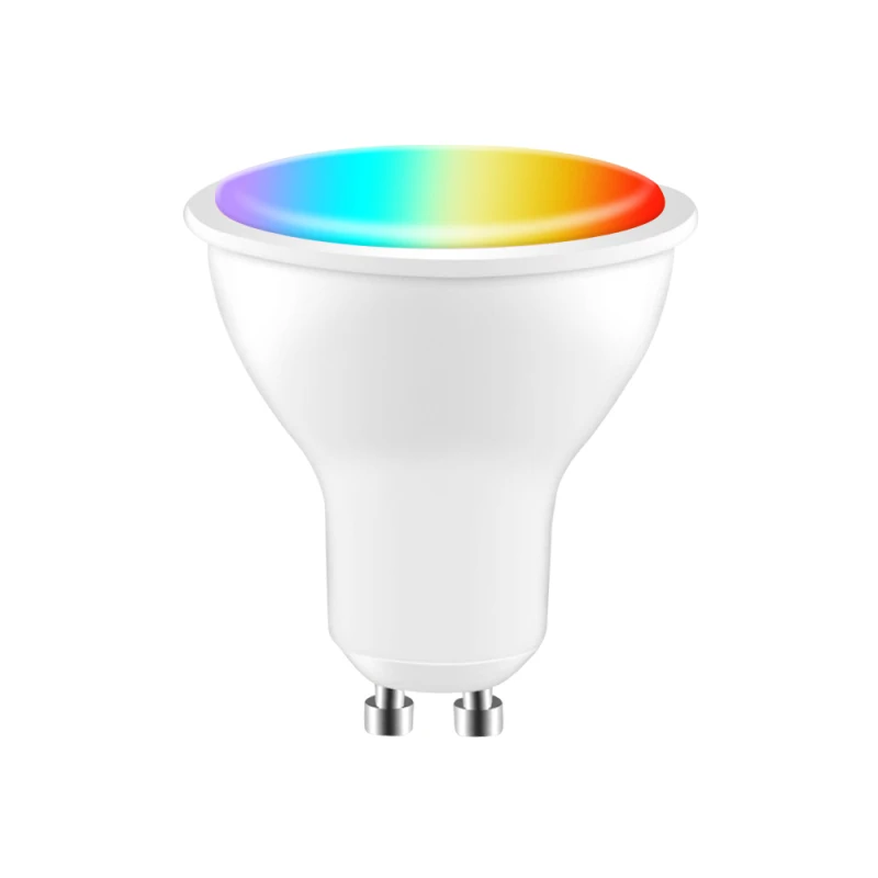 

Умная Светодиодная лампа TUYA Zigbee, лампа GU10 с регулируемой яркостью, RGB + CCT, с голосовым управлением, для умного дома, работает с Alexa Google Home