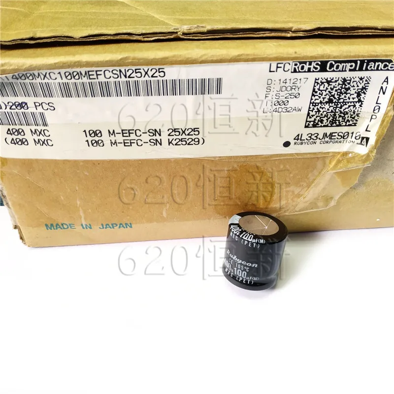 10pcs new RUBYCON MXC 400V100UF 25X25mm 100uF/400V electrolytic capacitor mxc 100uf 400v Power Supply | Электроника