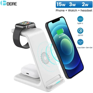 3 in 1 20w qi wireless charger stand for iphone 13 12 11 xs xr 8 apple watch fast charging dock station for airpods pro iwatch 6 free global shipping