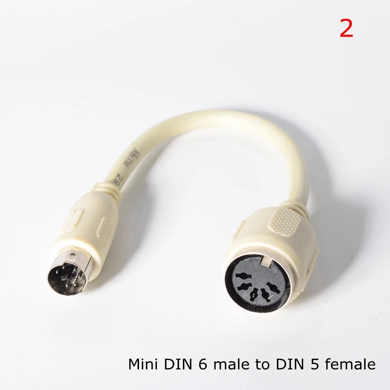 Кабель-адаптер для клавиатуры Mini DIN6 PS/2 папа-Мама Мама-папа кабель MDIN6 6 Pin-DIN5 5 Pin ПК