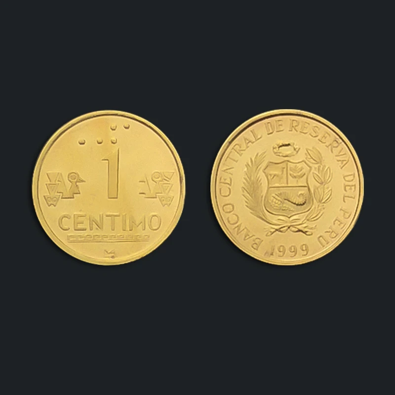Перу 1 цент 1999 100% настоящие оригинальные монеты Unc Коллекционная монета | Дом и сад