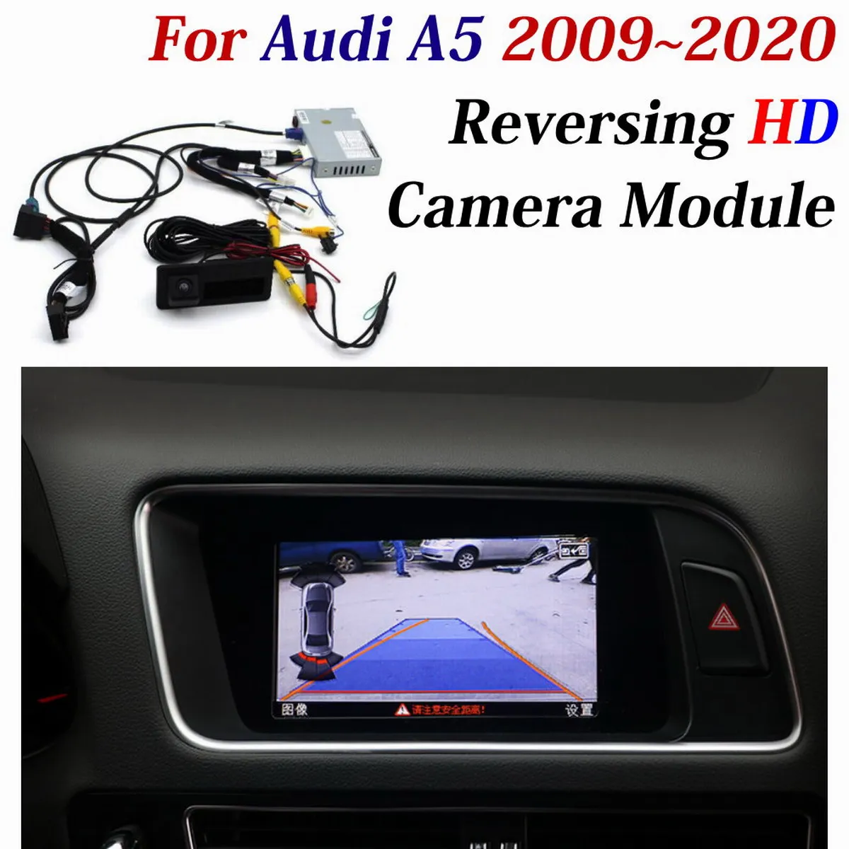 

Car Reversing Trajectory Image Camera Decoder Adapter For Audi A5 2010-2020 Original Screen Upgrade CAM Parking Assist System