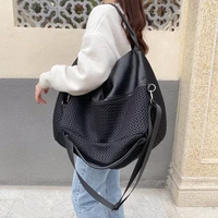 women tote bag oxford handbag 2021 female shopper purse fashion casual korean style solid color mesh large capacity shoulder bag