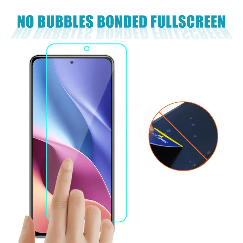 Tempered Glass For Xiaomi Redmi Note 10 Pro Max 10S Protective Glass For Redmi 10X K40 Pro Plus Lens Glass Film Cover Protector