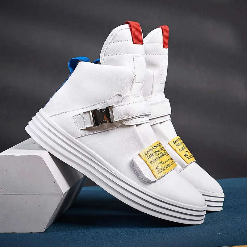 New High-top Men's Sneakers Outdoor Sport Shoes Walking Shoes Male White Sneakers Comfortable Casual Sneakers Zapatillas Hombre