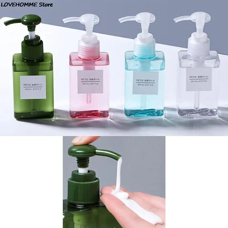 1 шт. прозрачный портативный пластиковый флакон-распылитель для мыла шампуня