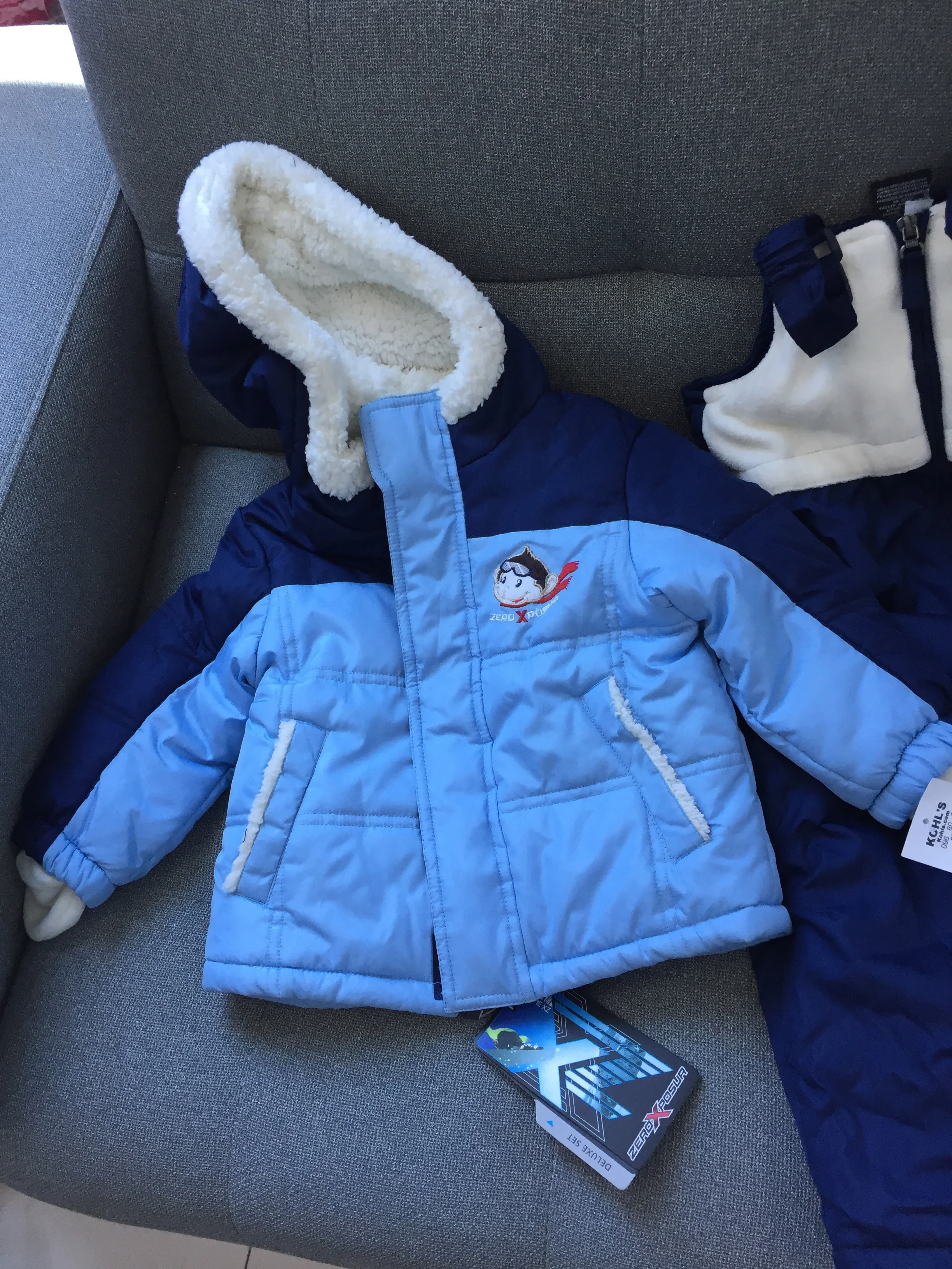 Детский зимний теплый мягкий удобный милый костюм для мальчиков куртка штаны